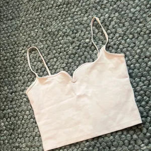 Abercrombie & Fitch Baby Pink Cropped Tank Size Small thumbnail 2