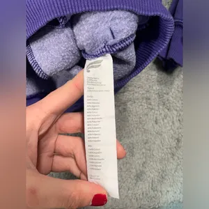Fabletics Purple Quarter-Zip Sweatshirt large thumbnail 6