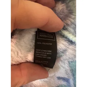 Southern Marsh Womens Blue Mint Mountain Print Fleece Snap Pullover Large Preppy thumbnail 4