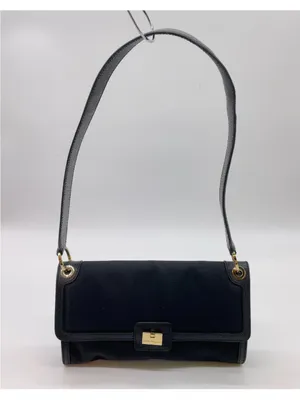 Salvatore Ferragamo Black nylon/leather Shoulder Bag with Gold Hardware thumbnail 3