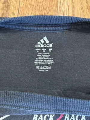 Adidas Cincinnati Bearcats Football Y2K 08-09 Back to Back Big East Champs Black T-Shirt thumbnail 3