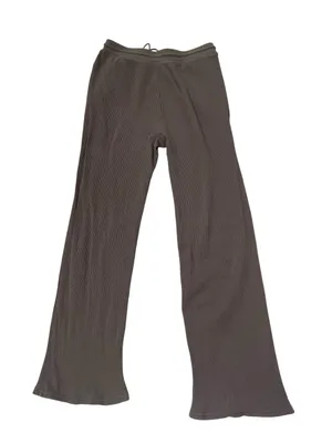 Everyday Casual Lounge Theory Waffle Easy Drawstring Pants - Dark Brown thumbnail 2