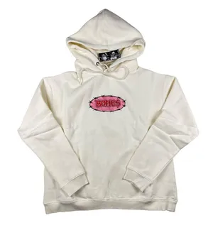 Billy Bones Club - Bones Bar Hoodie in Off-white and Pink thumbnail 1