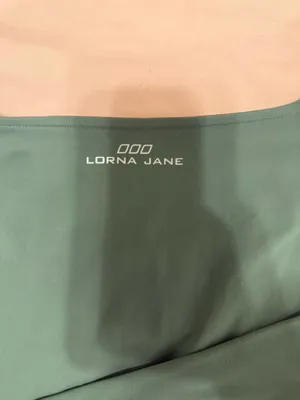 Lorna Jane green long sleeve crop top with criss-cross straps #activewear #fitness thumbnail 4