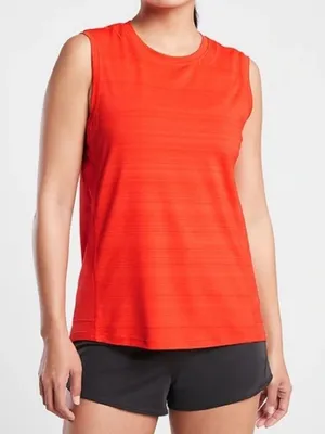 Athleta PACIFICA ILLUME UPF‎ RELAXED TANK sleeveless red workout top thumbnail 1