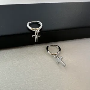 Cross Dangle Drop Earrings for Men Women,Streetwear Punk Hip Hop Unisex Style thumbnail 2