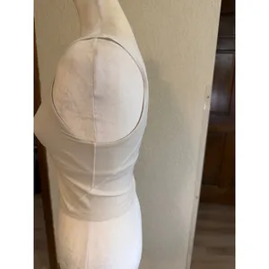 Lululemon Align Tank Top Women 4 White Opal Yoga Athletic Nulu Bra‎ Cropped thumbnail 3