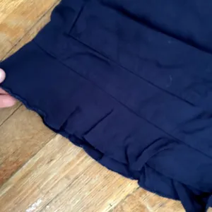 Navy blue casual frilled comfortable shorts lounge pants pockets low‎ rise thumbnail 2