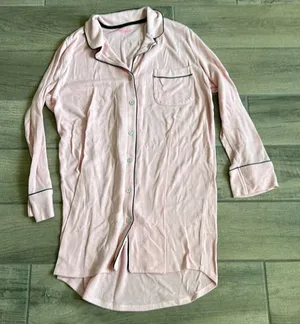 Victoria’s Secret button front pajama shirt dress thumbnail 1