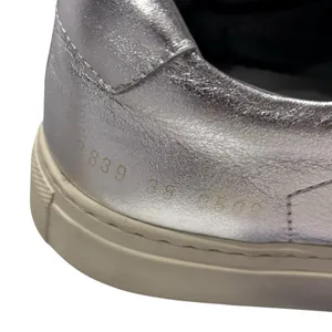 WOMAN by COMMON PROJECTS Achilles Retro Leather Low Top Sneakers Silver Size 38 thumbnail 11