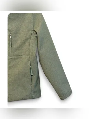 Quince Women’s Soft-shell Fleece Lined Full Zip Heather Olive Oil Jacket Size XS thumbnail 13