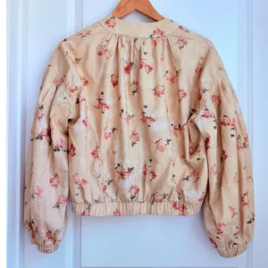 Free People‎ Rory Bomber Jacket Floral Boho Summer Spring Cowboy Roadtrip XS thumbnail 5