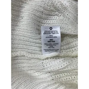 Time & Tru Women's Knitted Cream Sweater thumbnail 4