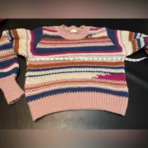 Altar'd State Multicolor Striped Sweater size Small thumbnail 10