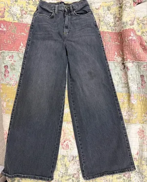 BDG Charcoal black Wide-Leg Jeans thumbnail 1