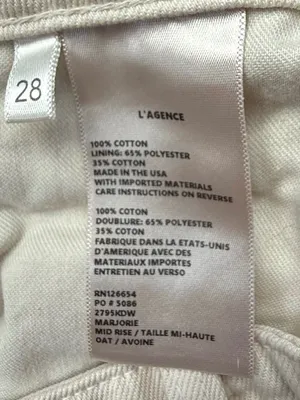 L'Agence Marjorie Mid Rise Jeans in Oat Sz 28 thumbnail 6