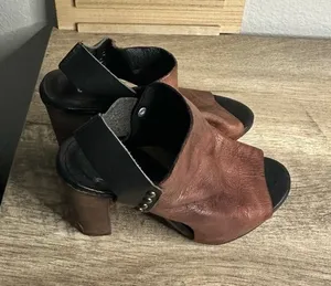 Free People Women’s 37 Picture This Peep Toe Heels thumbnail 1