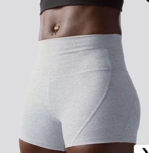 Born Primitive grey & white striped booty shorts thumbnail 1