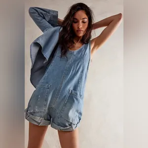 NWOT WeThe Free High Roller Shortall In Bright Eyes Sold Out On Free People thumbnail 5