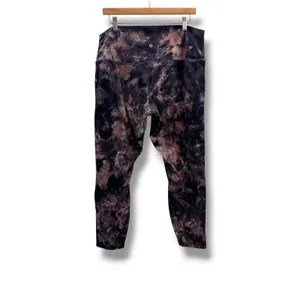 Lululemon Align High Rise Pant Womens 16 Diamond Dye Graphite Grey Pink Pastel‎ thumbnail 2