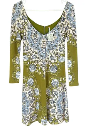 NWT Free People Gabby Mandala Dress Size XS Retail $98.00 thumbnail 1