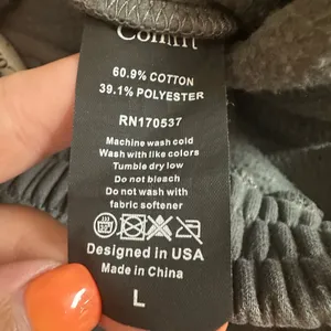 Comfrt Signature Sweatpant Joggers Womens Sz Large Gray Fleece Pull On Athletic thumbnail 6