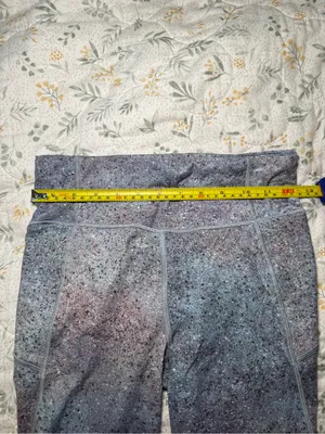 Lululemon Speckled Grey-Blue Performance Leggings thumbnail 6