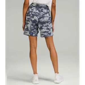 Lululemon Loungeful High-Rise Short 7" Heritage Camo Wash WP Blue Multi Size‎ 16 thumbnail 6