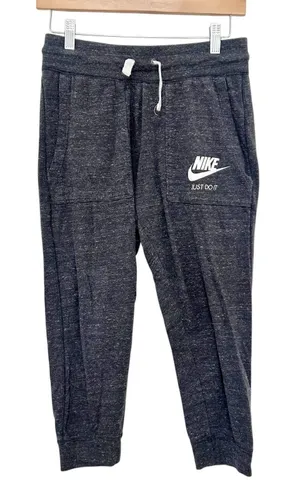 Nike Gray Gym Vintage Capri Jogger Sweatpants Sz XS thumbnail 1