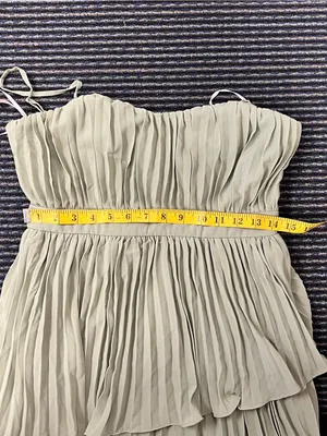 Jehona Sage Brush Pleated Tiered Maxi Dress thumbnail 6