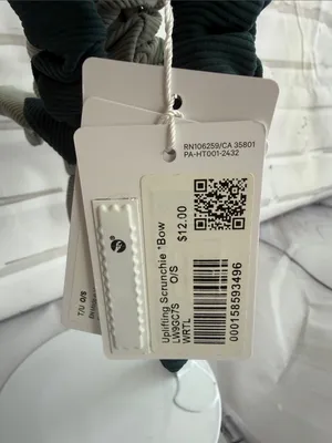 Lululemon Uplifting Bow Scrunchie Set of Two in Warp Teal & Jade Grey thumbnail 5