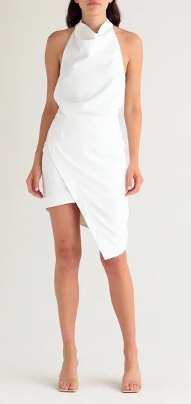 Elliatt Halter White Dress Medium thumbnail 1