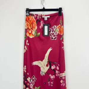 Bryn Walker 100% Silk Slip Skirt Maxi Printed Floral Bias A Line Pull On XXS NWT thumbnail 3