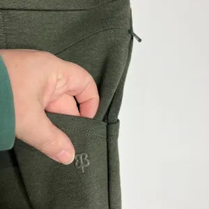 Betabrand journey DPYP dress pant yoga pant olive green‎ women's medium petite thumbnail 5