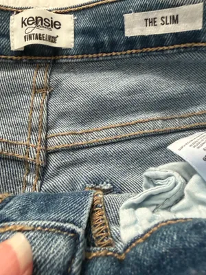 Kensie Vintage Glamour The Slim Women’s Blue Jeans Size 2 W 26 thumbnail 2