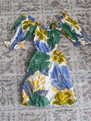 Sabo Skirt Floral Cutout Mini Dress thumbnail 1