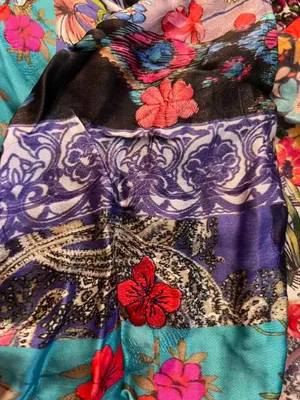 $585 NWOT Johnny Was Treble Bias Floral Sleeveless Maxi Dress Size L Multicolor thumbnail 10
