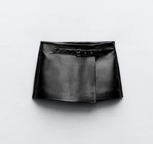 ZARA Leather Skort thumbnail 1