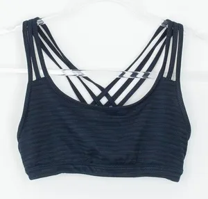 Athleta‎ Womens Athletic Sports Bra Size XS Navy Blue Strappy Crisscross Back thumbnail 1