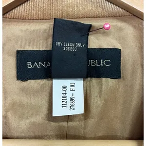 Vintage Banana Republic Blazer Womens 0 Brown Camel Corduroy Career Preppy Y2K thumbnail 7