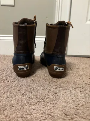Sperry Duck Boots Women’s Navy Tan 8 thumbnail 3