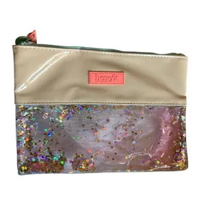 Womens Benefit 2018 Confetti Zip Pouch Travel Makeup Cosmetic Bag Rare & HTF thumbnail 3