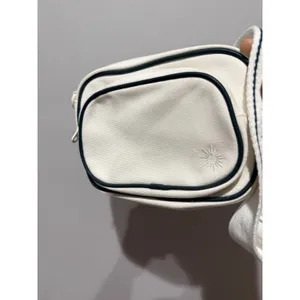 Offline by Aerie - White Blue Canvas‎ Crossbody Bag w/ Strap NWT H thumbnail 2