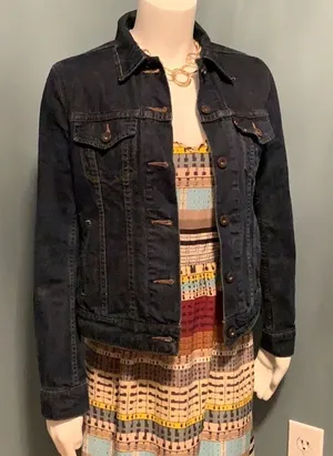 Levi’s Dark Rinse Denim Jean Jacket Size Small thumbnail 1