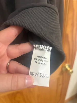 Boutique Brand Size Small Dark Grey Hooded Sweatshirt and Sweatpants Set NWT thumbnail 5