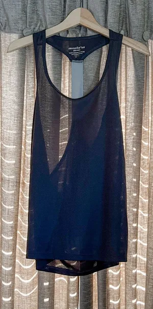 Marika Grey Dipped Back Racerback Athletic Tank Top Size Small thumbnail 1