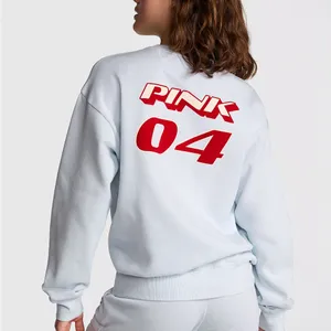 PINK New IVY FLEECE CLASSIC CREW‎ SWEATSHIRT thumbnail 4
