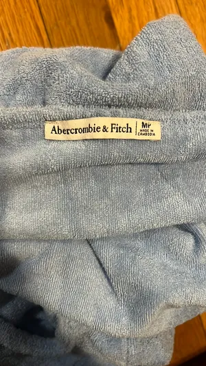 Abercrombie Blue Terry Cloth Mini Dress thumbnail 4