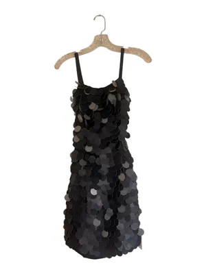NWT  ASOS  disc sequin square neck  mini dress  SZ-2 thumbnail 2