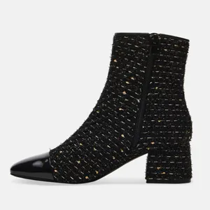 Steve Madden NEW Eiffel Bootie (Women) 8M, BLACK MULTI thumbnail 9